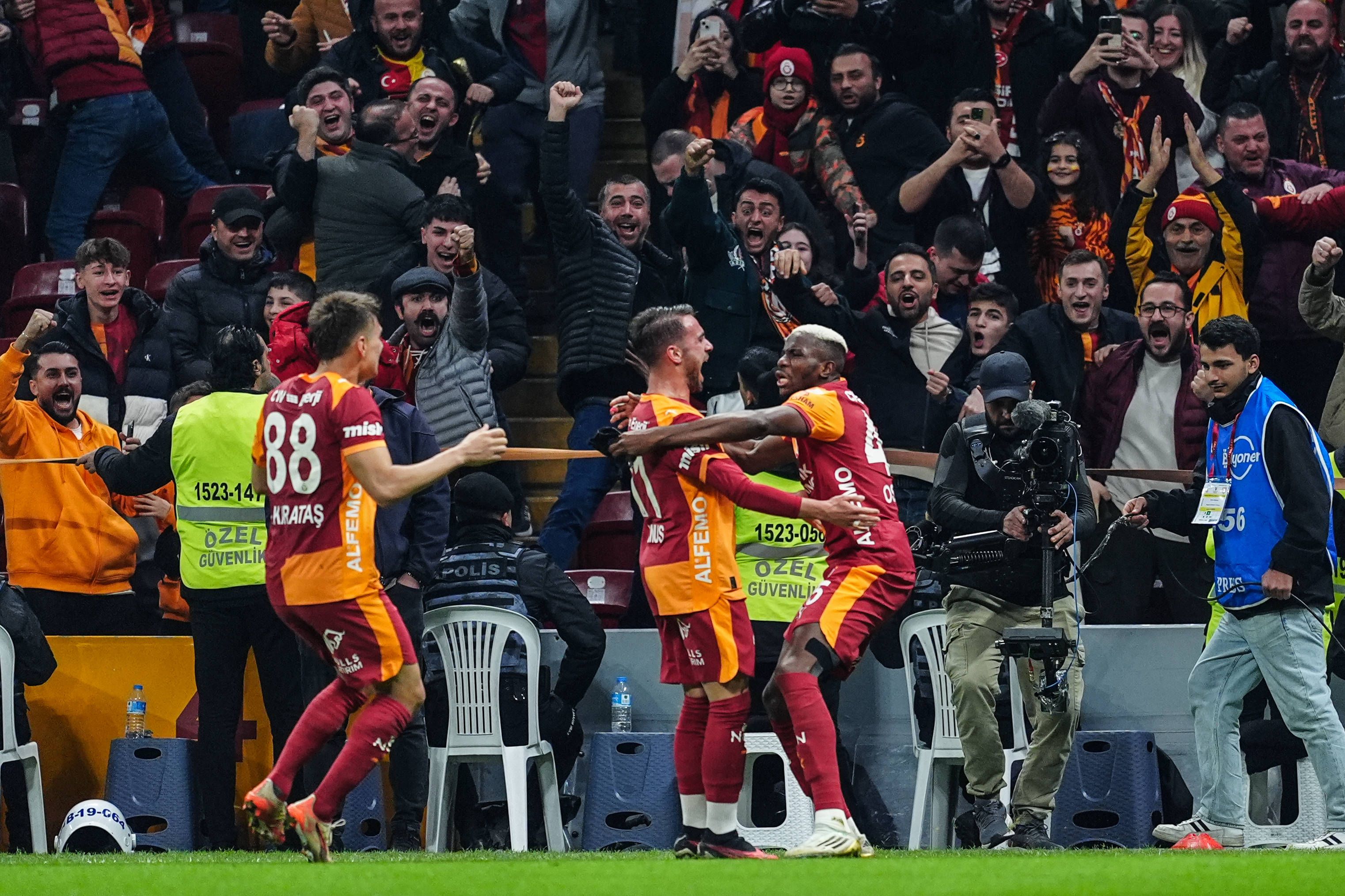 A festa do golo da vitória