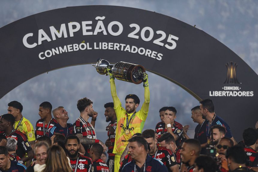 O Flamengo conquistou a Taça Libertadores ao vencer (1-0) o Palmeiras