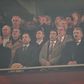 Frederico Varandas e Rui Costa lado a lado na tribuna presidencial a assistir ao dérbi entre Benfica e Sporting - Foto: Miguel Nunes