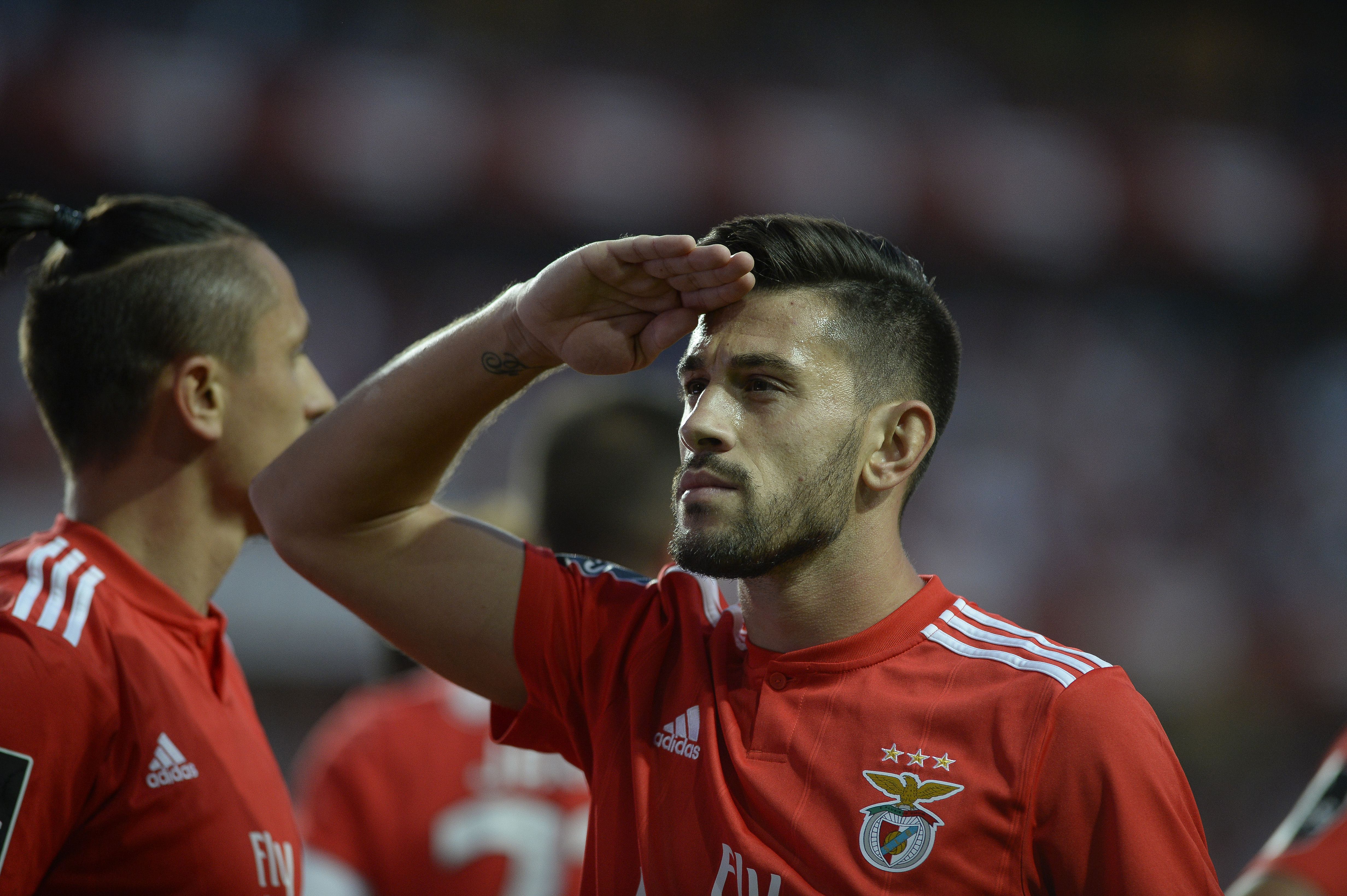 Pizzi (Benfica) - 3 golos em dérbis entre Benfica e Sporting, na Liga - Foto: A BOLA/André Alves