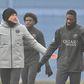 Luis Enrique, treinador do PSG, e Ousmane Dembélé