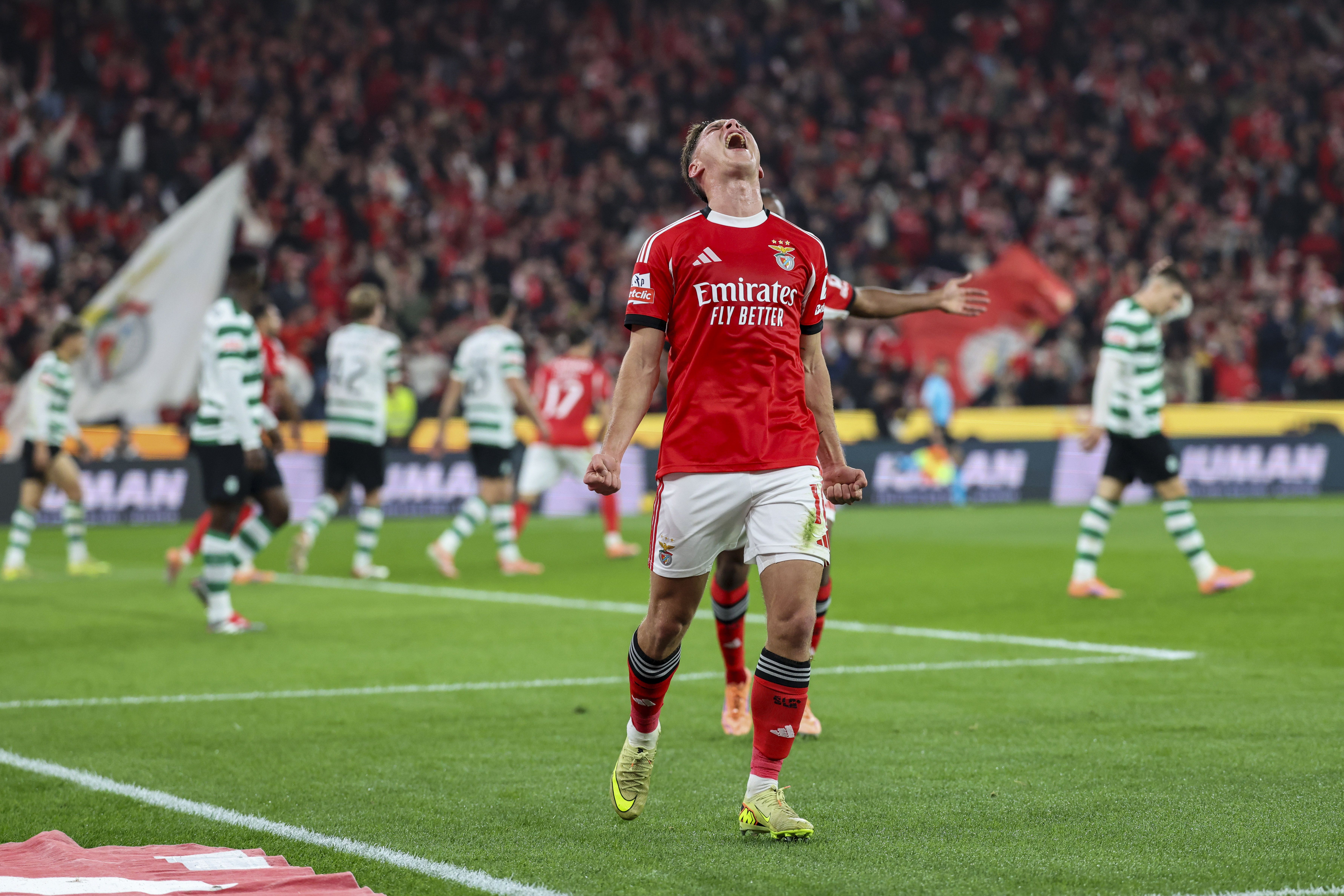 Sudakov fez o 1-1 no Benfica-Sporting - Foto:  António Cotrim/LUSA
