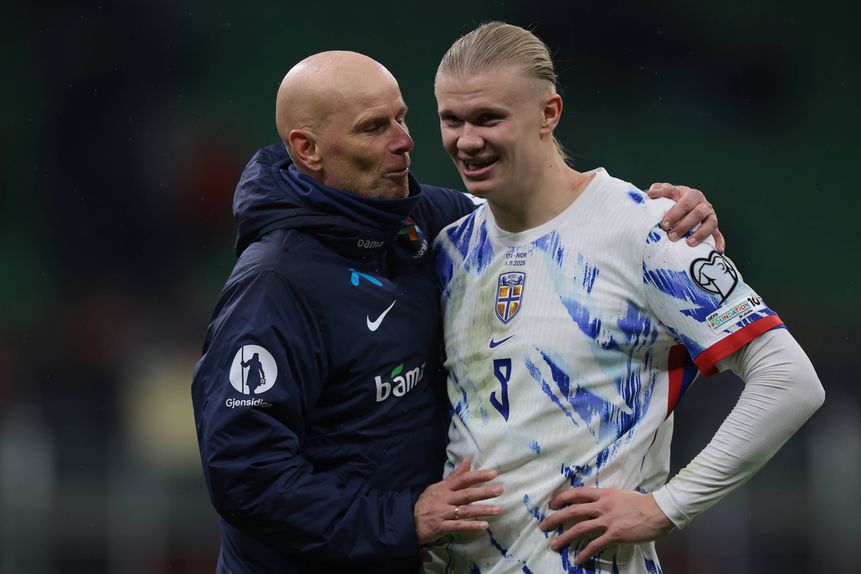 Stale Solbakken com Erling Haaland (IMAGO)