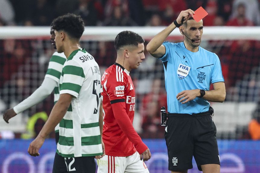 Prestianni viu o cartão vermelho no Benfica-Sporting - Foto: António Cotrim/LUSA