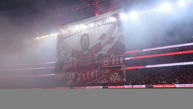 Coreografia no dérbi entre o Benfica e o Sporting - Foto: Miguel Nunes
