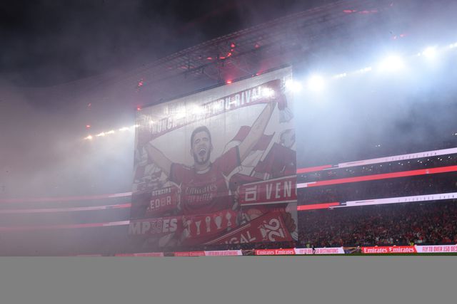 Coreografia no dérbi entre o Benfica e o Sporting - Foto: Miguel Nunes