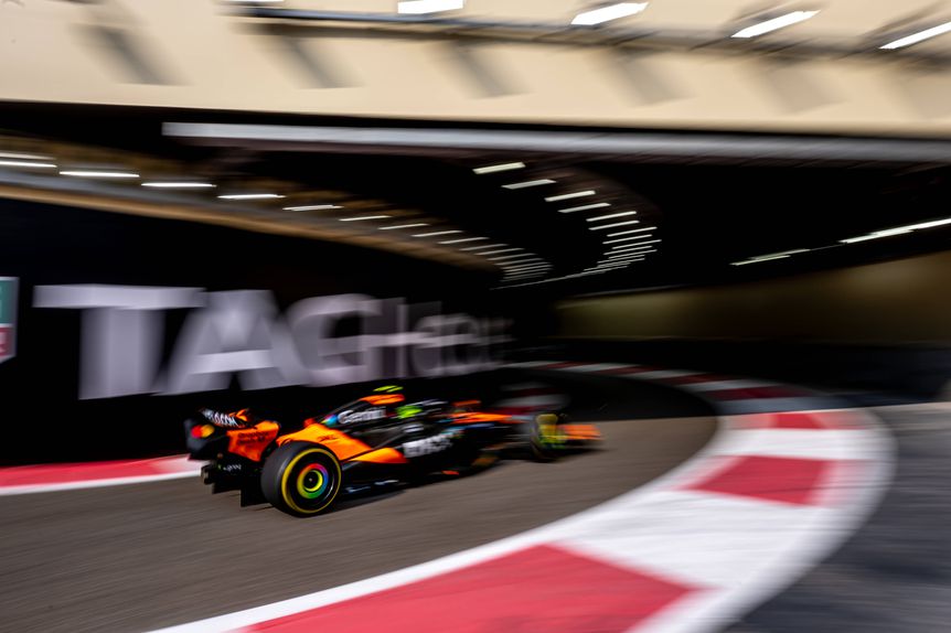 Lando Norris, piloto da McLaren, em Abu Dhabi