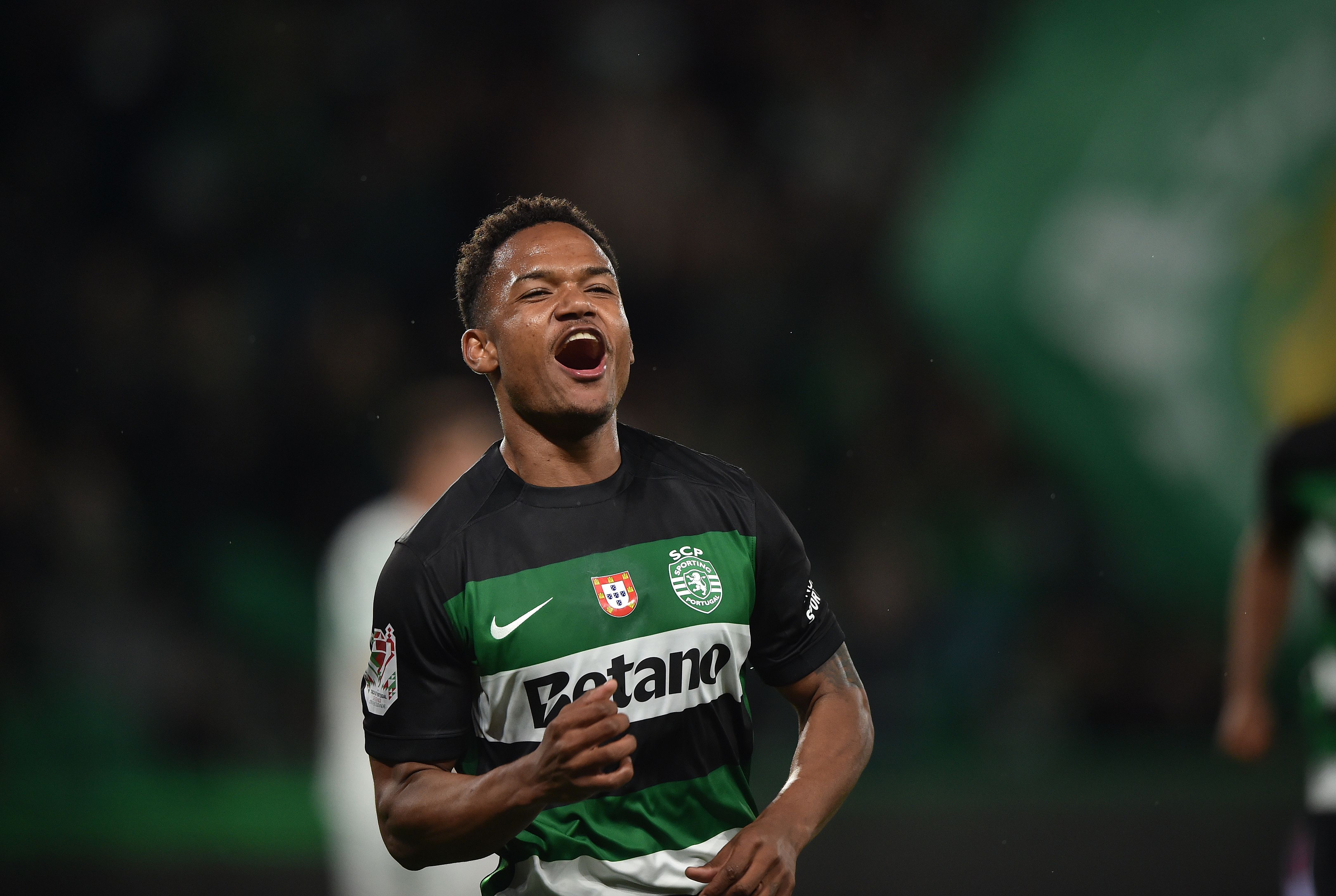 Geny Catamo (Sporting) - 3 golos em dérbis entre Benfica e Sporting, na Liga - Foto: A BOLA/António Azevedo