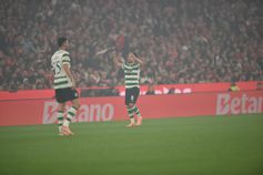 Pedro Gonçalves, autor do primeiro golo no Benfica-Sporting - Foto: Miguel Nunes