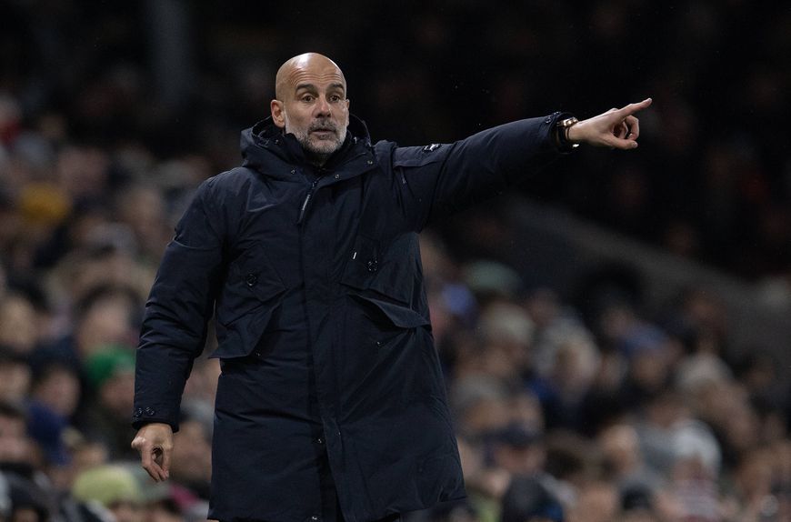 Pep Guardiola, treinador do Manchester City
