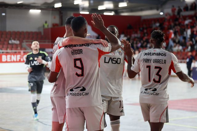 O festejo do Benfica