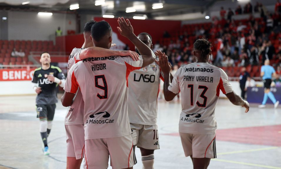 O festejo do Benfica