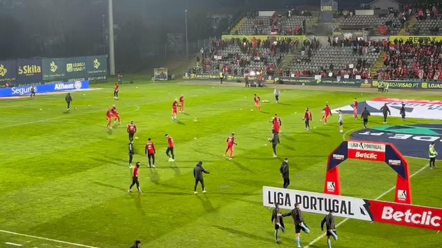 Está assim o ambiente antes do Arouca-Benfica