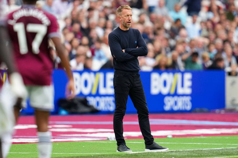 Graham Potter foi demitido do West Ham a 27 de setembro de 2025