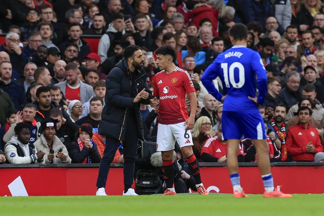 Terá havido um confronto intenso entre Amorim e Lisandro Martínez