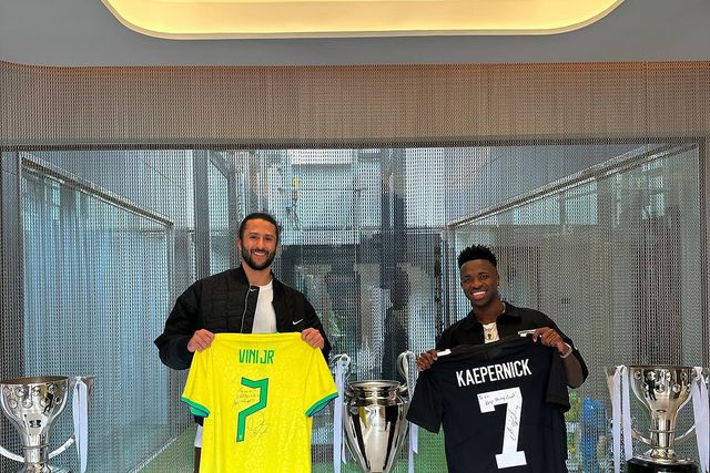 O encontro entre Vinícius Júnior e Colin Kaepernick