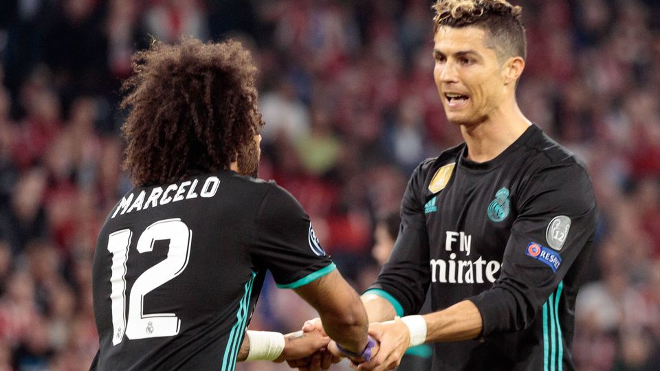 Ronaldo e Marcelo, ao serviço do Real Madrid
