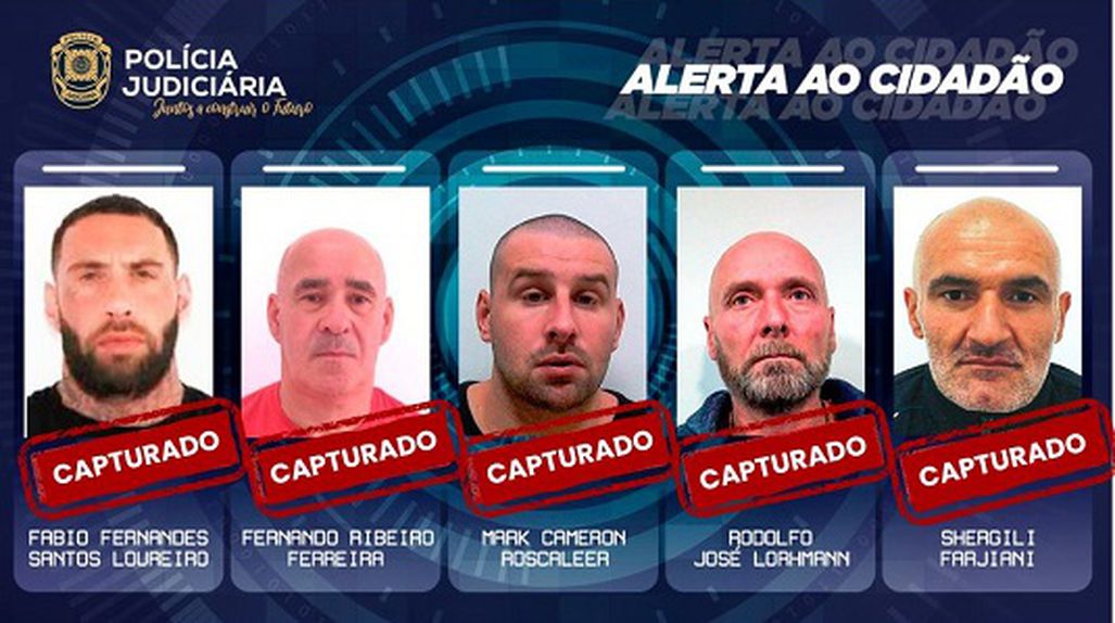 Todos os evadidos de Vale de Judeus capturados