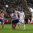 Sergio Ramos a cabecear para o golo, em Lisboa, em 2014