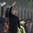 Sérgio Conceição, treinador do Milan, durante o jogo com a Roma para a Taça de Itália