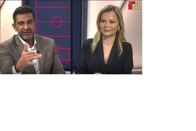 Ricardo Lemos e Irene Palma no programa «Lado Direito do Mister»