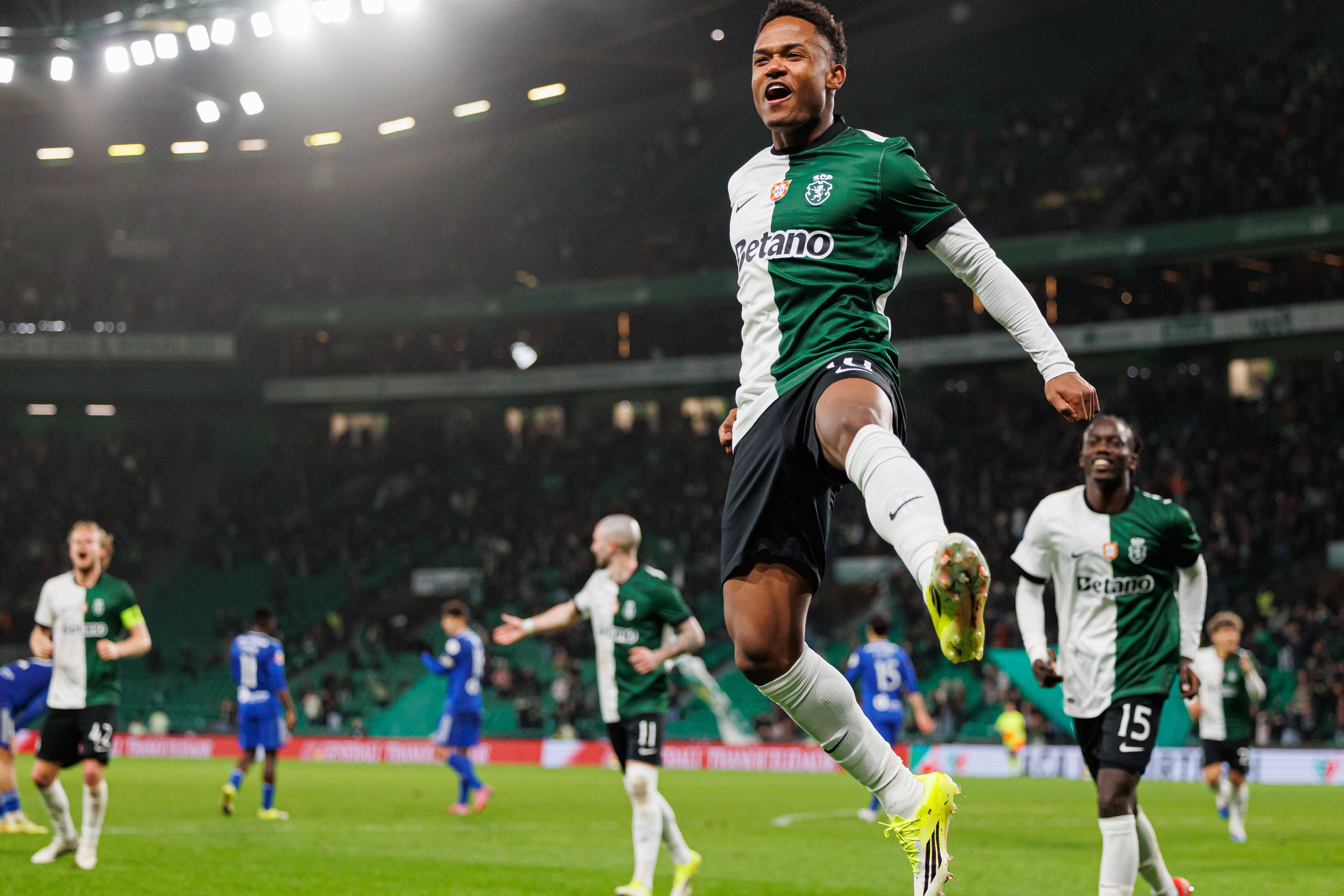 No jogo dos quartos da Taça de Portugal, com o Aves SAD, Geny Catamo entrou aos 106' e aos 117' fez o 3-2 final - Foto: IMAGO
