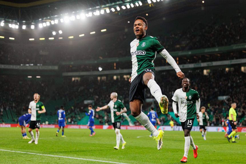 No jogo dos quartos da Taça de Portugal, com o Aves SAD, Geny Catamo entrou aos 106' e aos 117' fez o 3-2 final - Foto: IMAGO