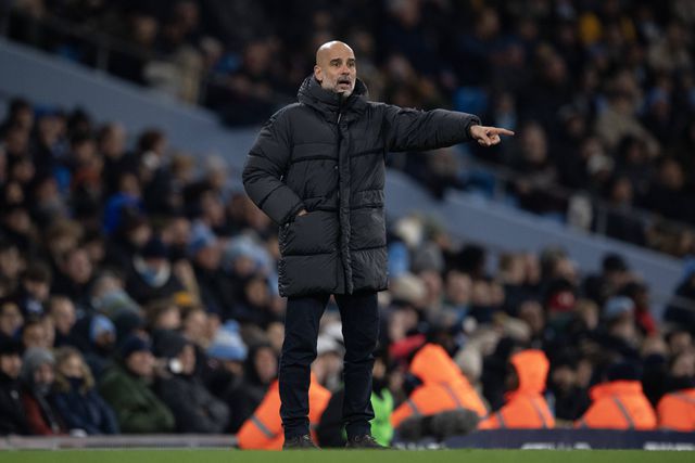 Pep Guardiola, treinador do Manchester City