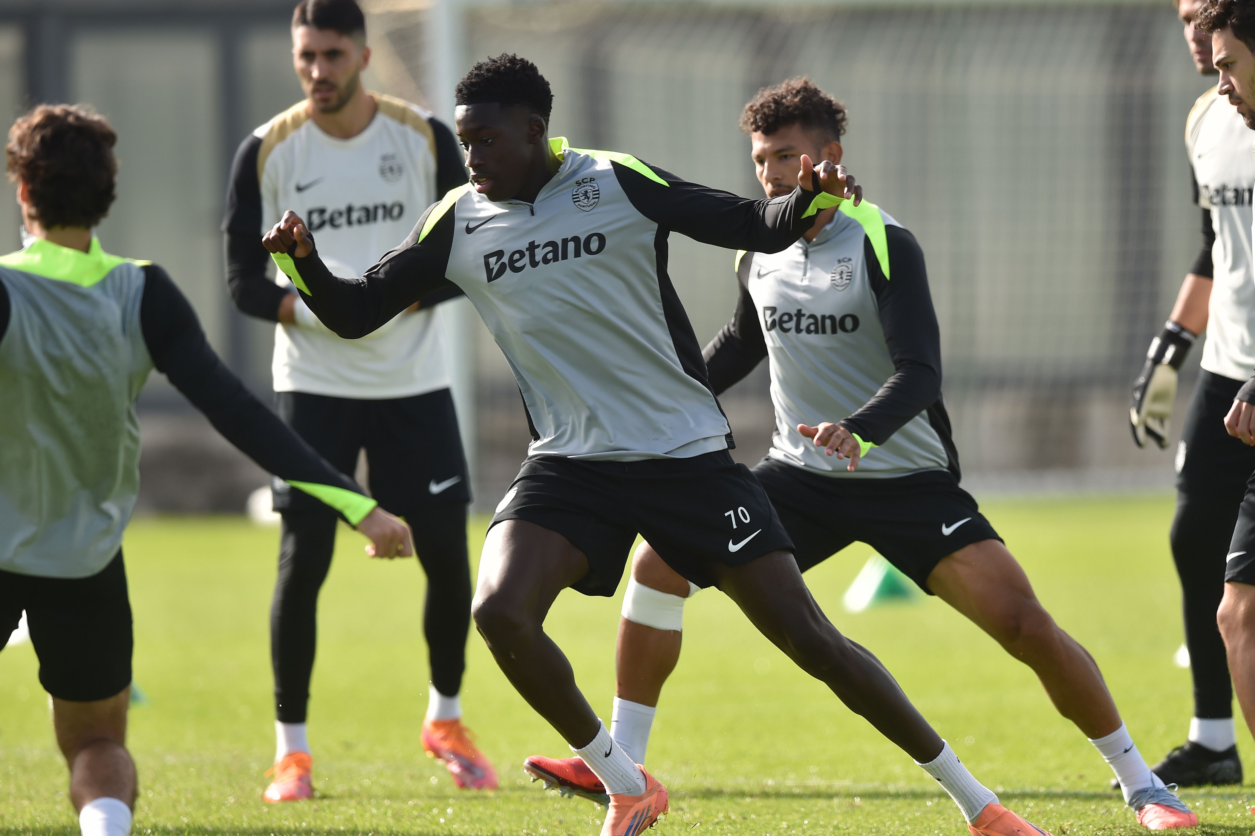 Salvador Blopa continua a ser aposta firme dos leões mas afirmação vai ter de esperar - Foto: MIGUEL NUNES