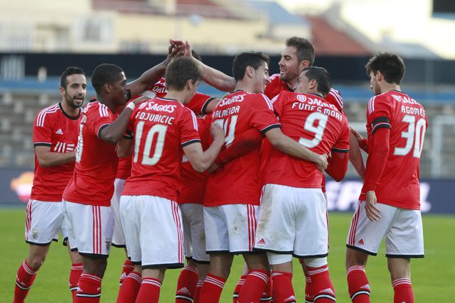 Benfica águias defrontaram o Gil Vicente, a 25 de janeiro de 2014 em Belém - Foto: A BOLA