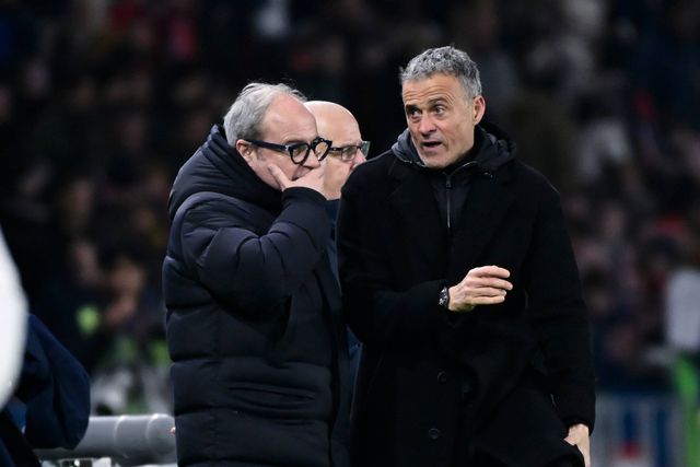 Luís Campos com Luis Enrique