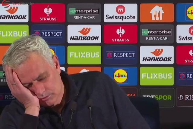 Questão de jornalista foi tão longa que Mourinho quase tirou uma sesta