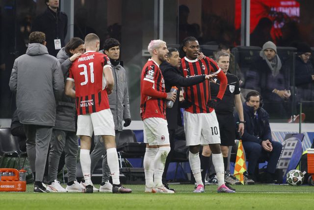 Sérgio Conceição à conversa com Theo Hernández e Rafael Leão