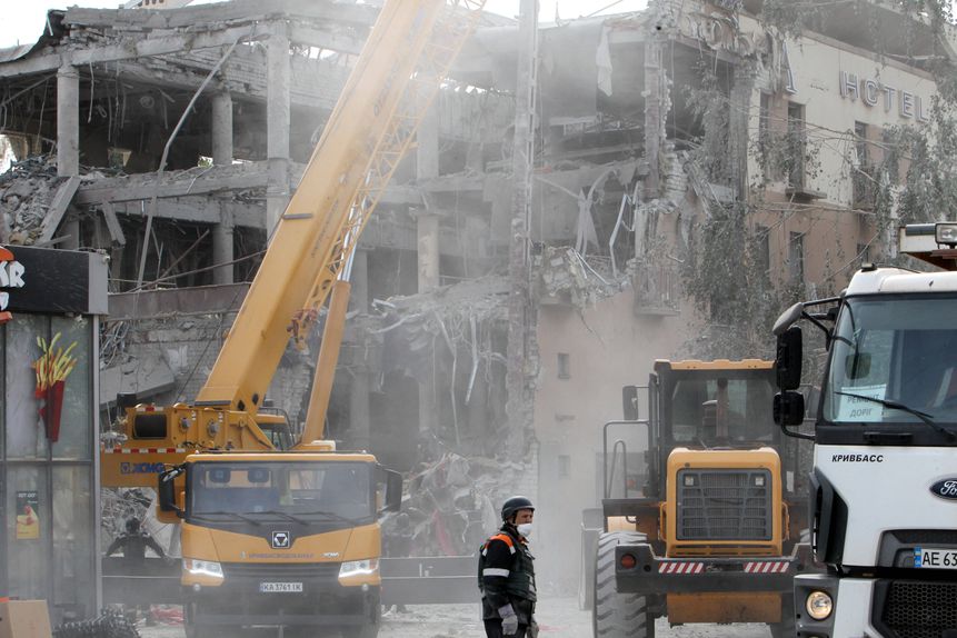 Hotel em Kryvyi Rih já tinha sido destruído em agosto