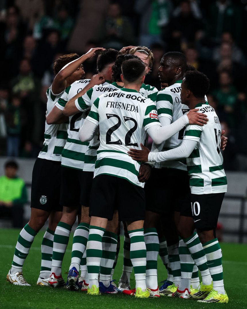Sporting vai apresentar-se apenas com uma mudança no onze em relação ao jogo com o FC Porto - Foto: SPORTING CP