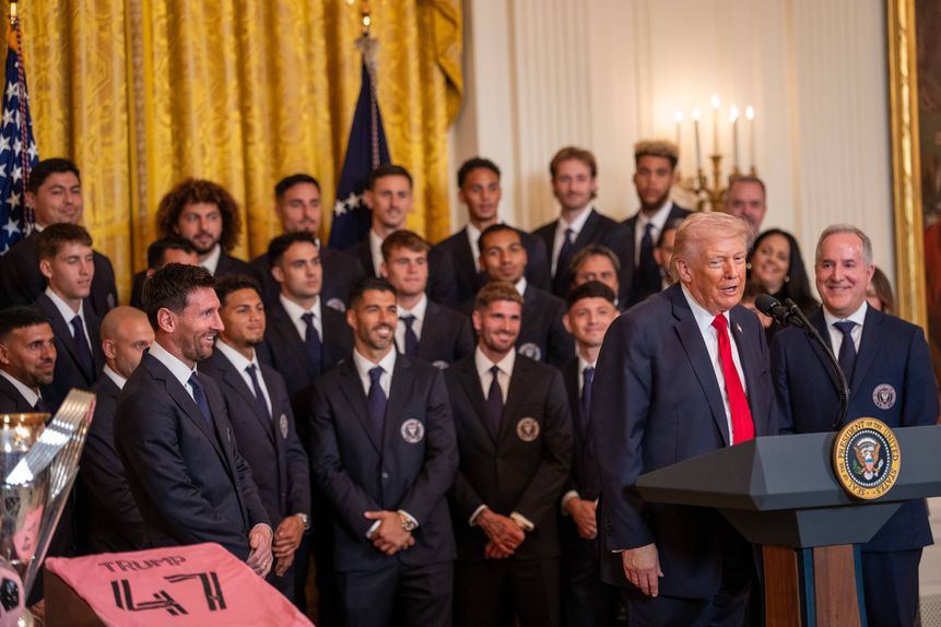 Messi na Casa Branca com o Inter Miami