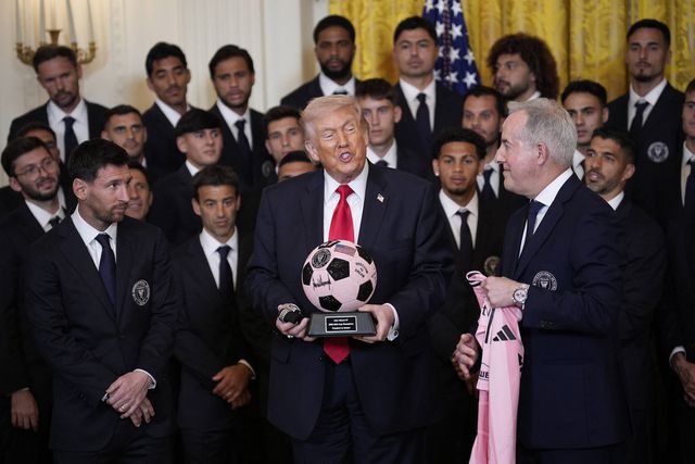 Inter Miami foi recebido por Donald Trump, na Casa Branca - Foto: IMAGO