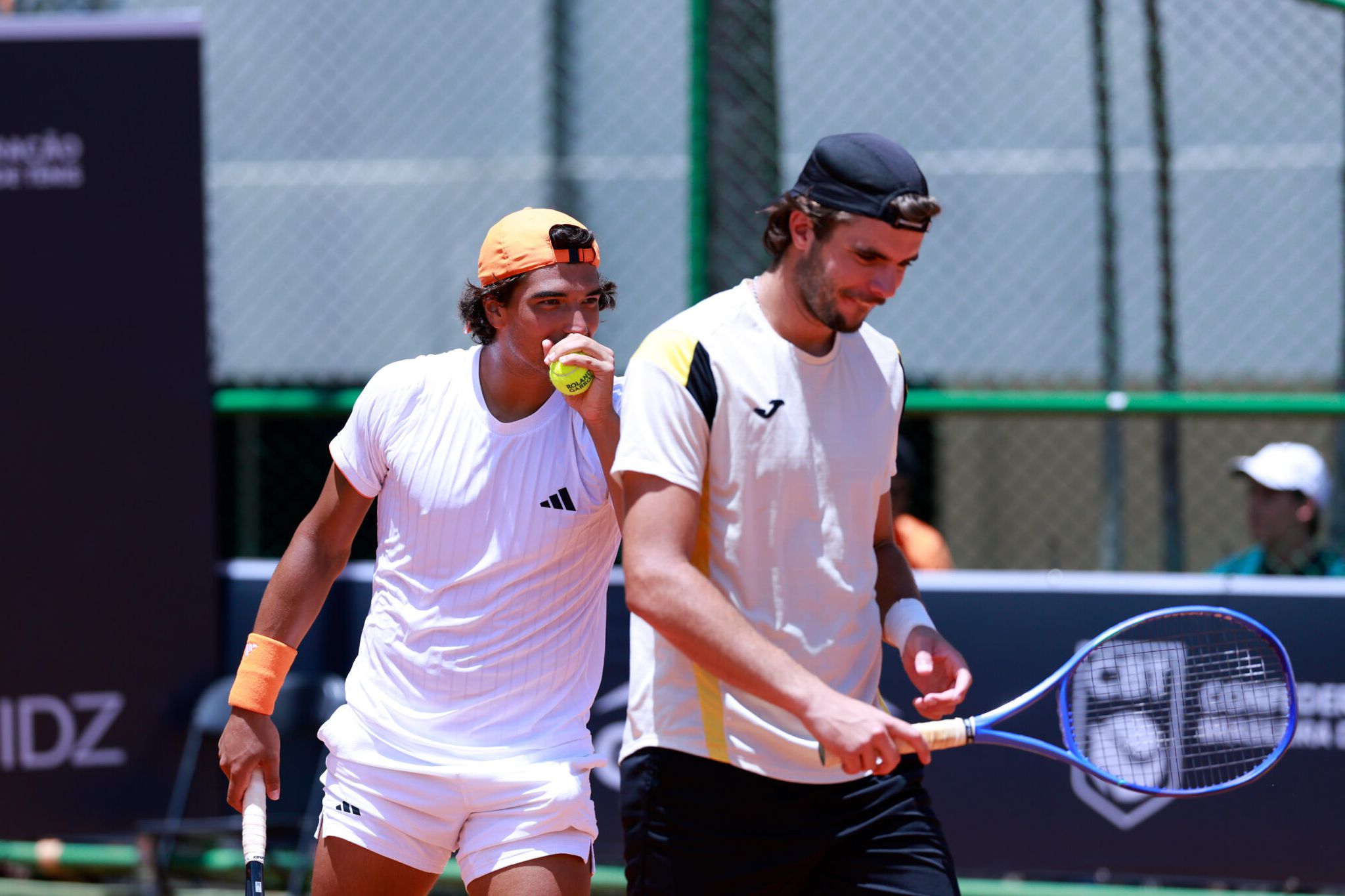 Jaime Faria e Henrique Rocha já conquistaram dois títulos Challenger como dupla. Foto FPT