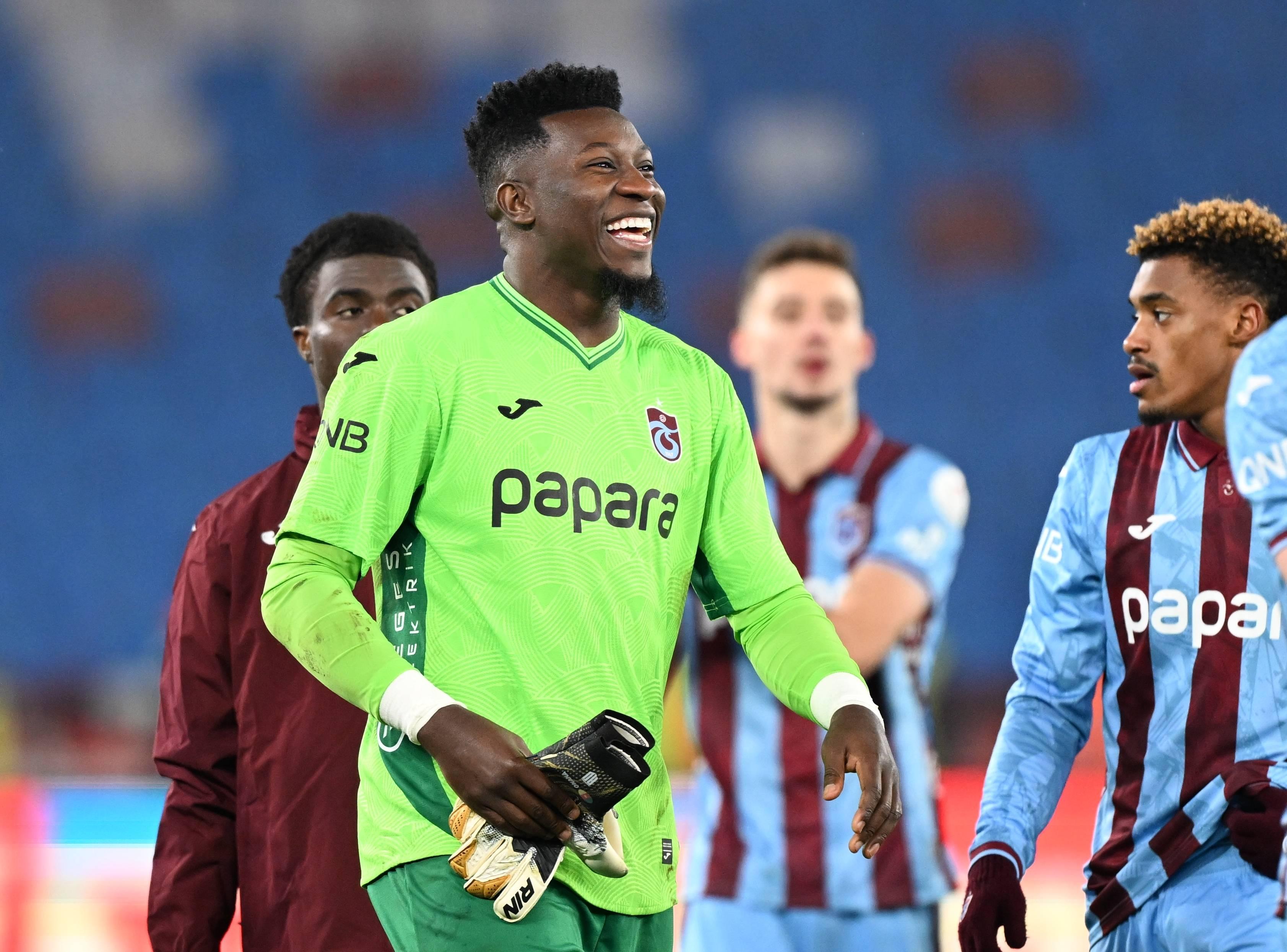 André Onana, cedido pelo Manchester United ao Trabzonspor até ao final da temporada