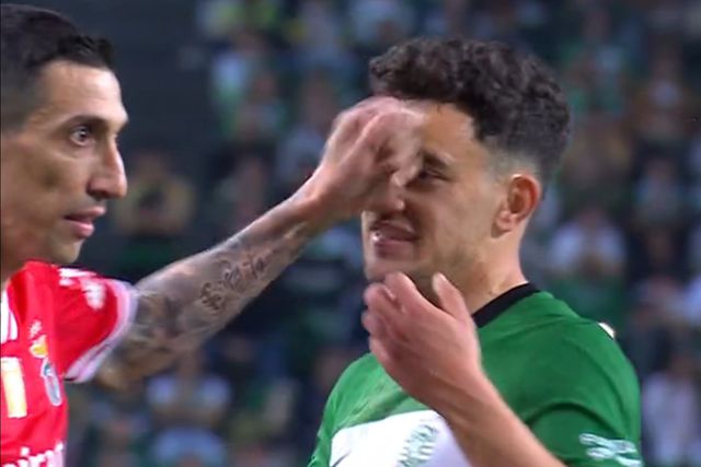 VÍDEO: Di María arriscou expulsão em lance com Pote