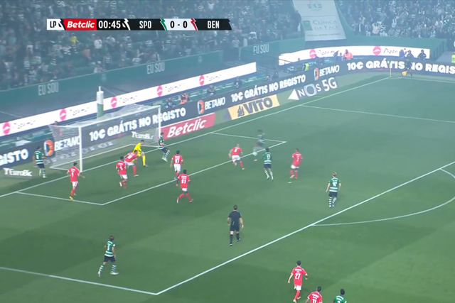 VÍDEO: Geny marca ao Benfica no primeiro minuto de jogo