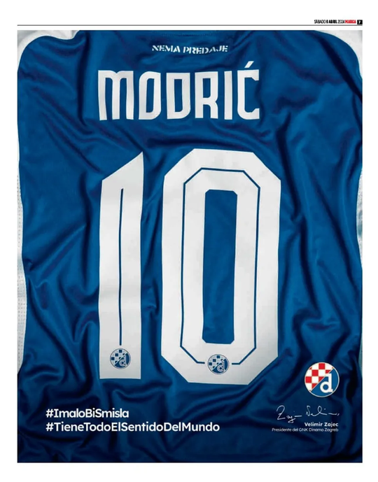 Dínamo Zagreb tenta convencer Modric com... anúncio na Marca