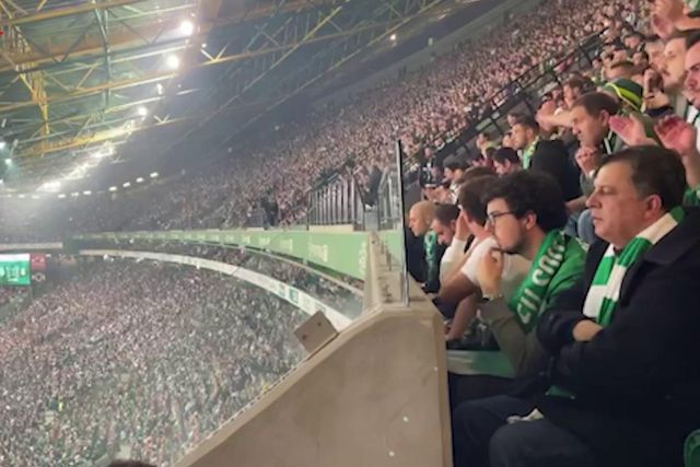 O ambiente em Alvalade durante o dérbi