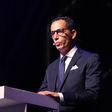 Pedro Proença, presidente da Federação Portuguesa de Futebol, usa da palavra em evento relacionado com o futebol português