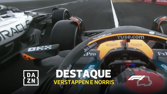Chispas entre Verstappen e Norris na saída do 'pitlane'