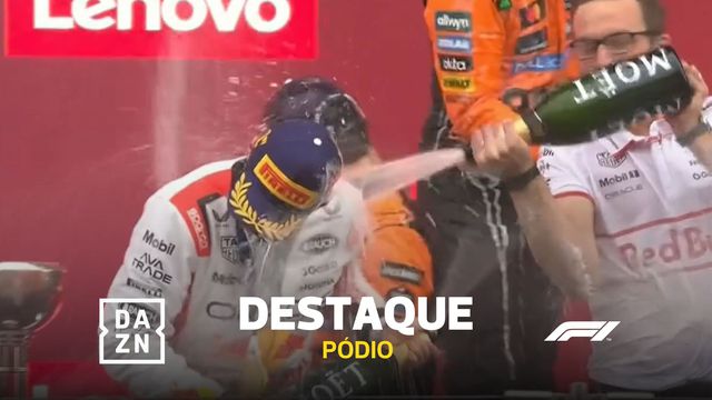 Festa de Verstappen no pódio no Japão