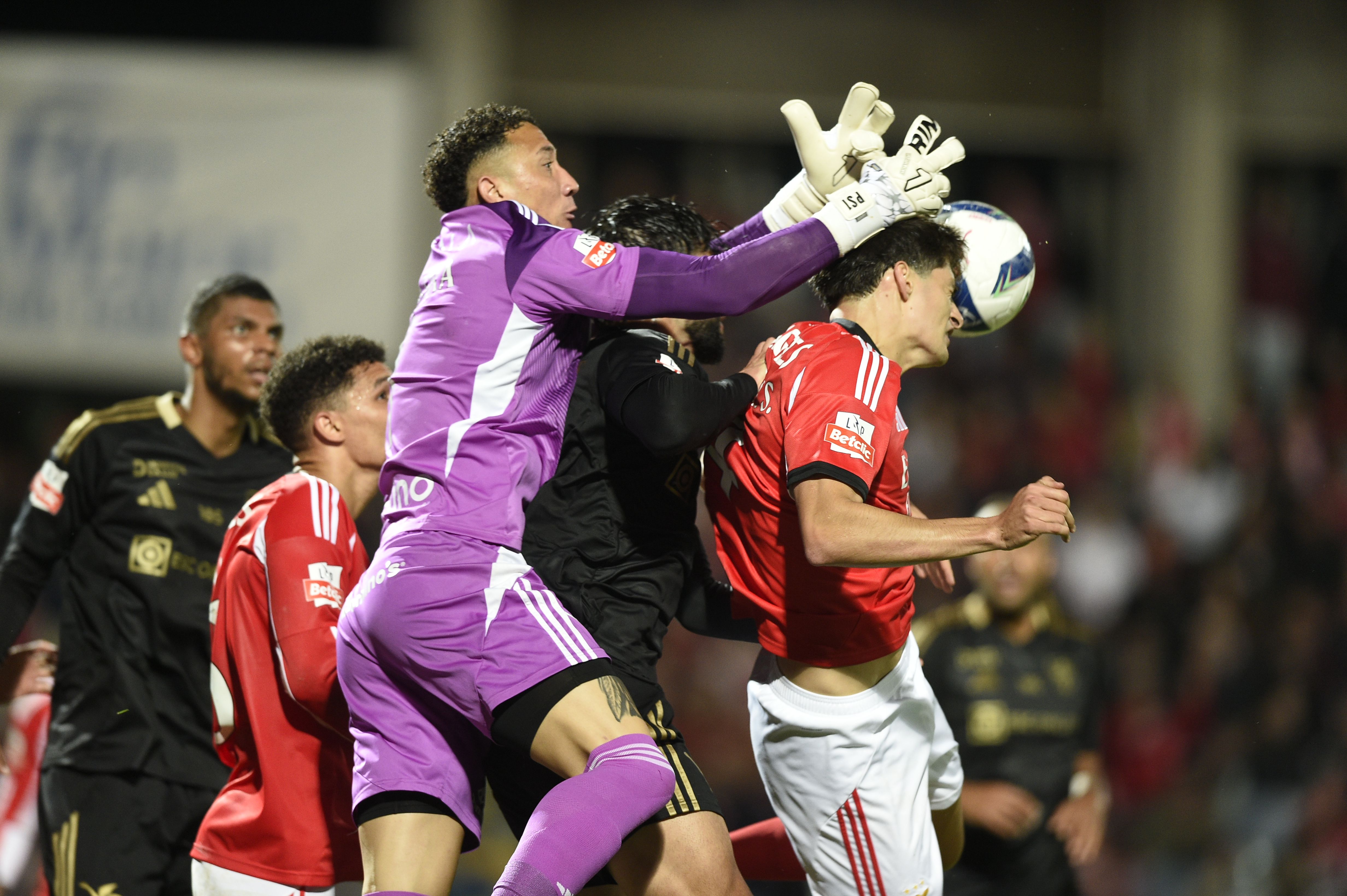 Patrick Sequeira foi uma das figuras do lado do Casa Pia. Foto: Sérgio Miguel Santos (Casa Pia-Benfica)