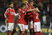 Festejos dos jogadores do Benfica após o golo de Ríos. Foto: Sérgio Miguel Santos (Casa Pia-Benfica)