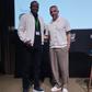 Mário Catala com Rui Borges, treinador do Sporitng, no Fórum de treinadores que teve lugar em Portugal