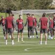 Equipa londrina já cumpriu derradeiro treino antes do jogo de amanhã, terça-feira, com o Sporting - Foto: X/Arsenal News